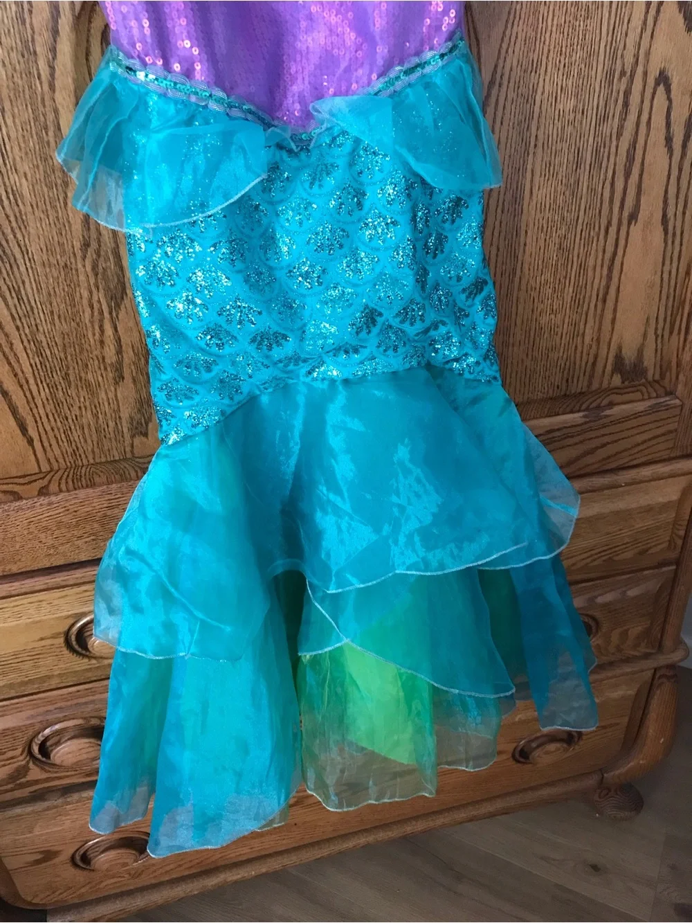 Disney Store Ariel the Mermaid Costume Size 11/12 Girls Dress Up Halloween